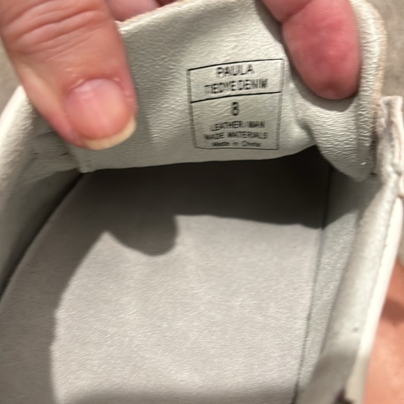 Shu Shoo slightly worn suede n man leather w/ denim star and sparkles . Size 8 - Picture 5 of 7